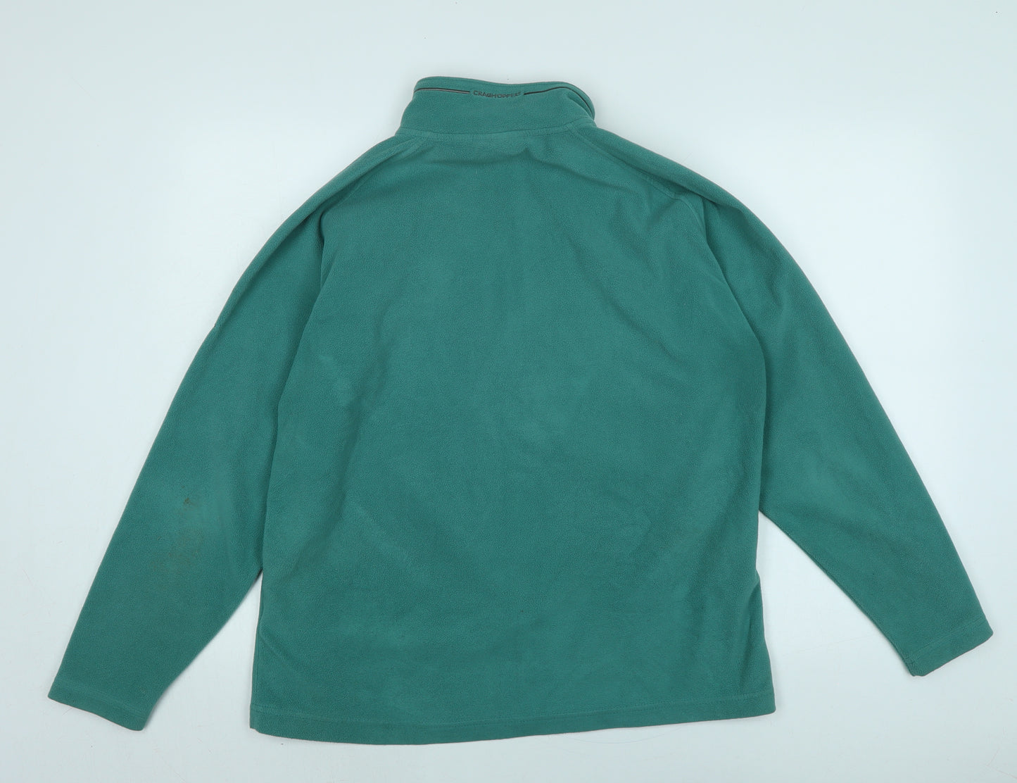 Craghoppers Womens Green Mock Neck Polyester Pullover Jumper Size 18