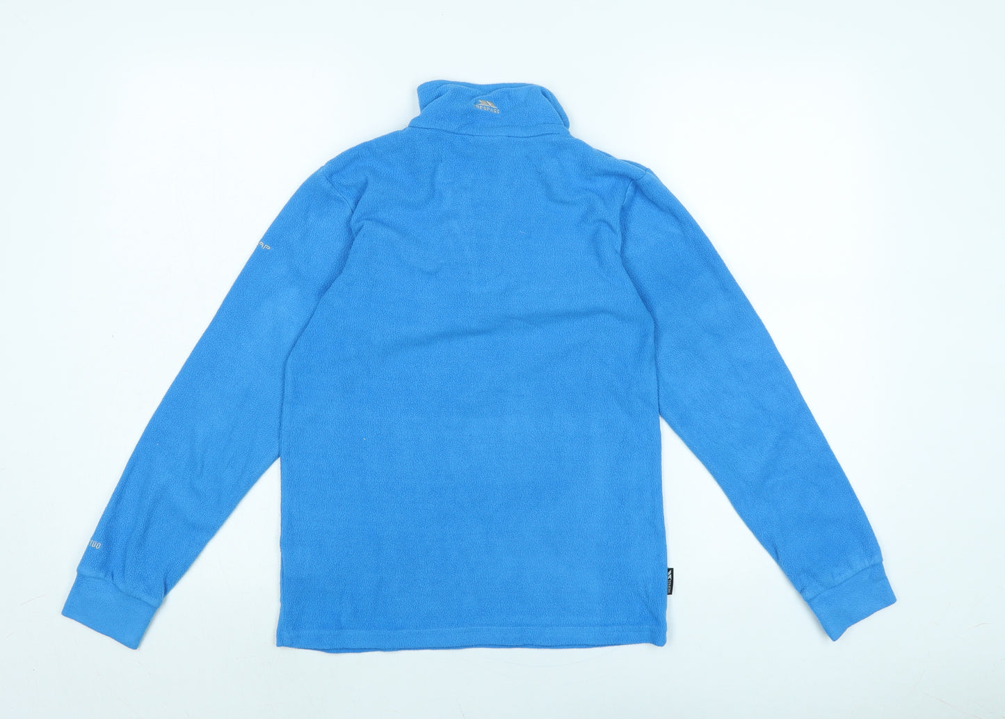 Trespass Boys Blue Mock Neck Polyester Pullover Jumper Size 7-8 Years - Trespass