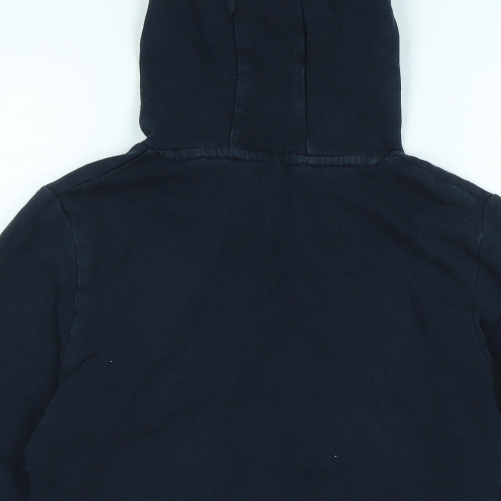 Star Wars Boys Blue Cotton Henley Hoodie Size 9-10 Years - Star wars
