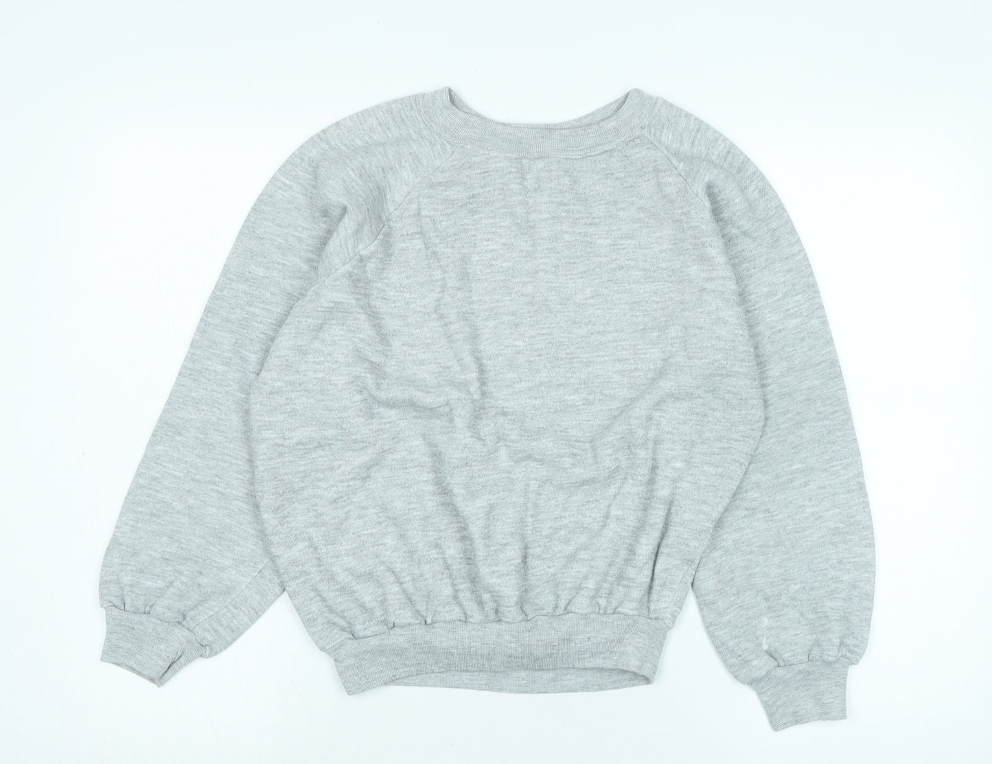 World famous Mens Grey Cotton Pullover Sweatshirt Size M - World famous