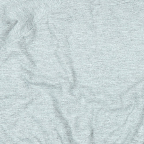 World famous Mens Grey Cotton Pullover Sweatshirt Size M - World famous