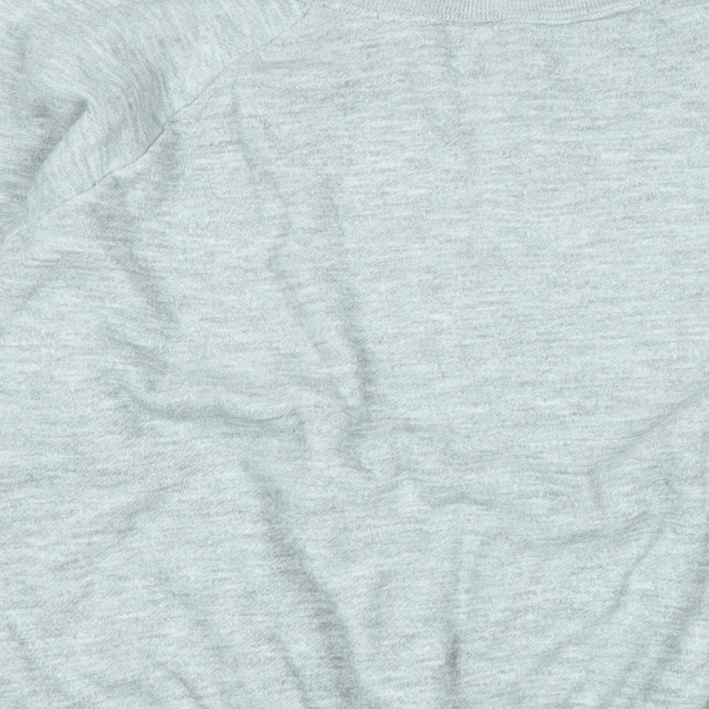 World famous Mens Grey Cotton Pullover Sweatshirt Size M - World famous