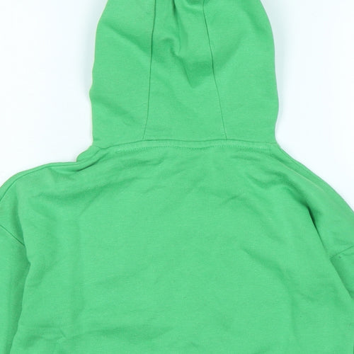 Minecraft Boys Green Cotton Pullover Hoodie Size 8-9 Years - Minecraft