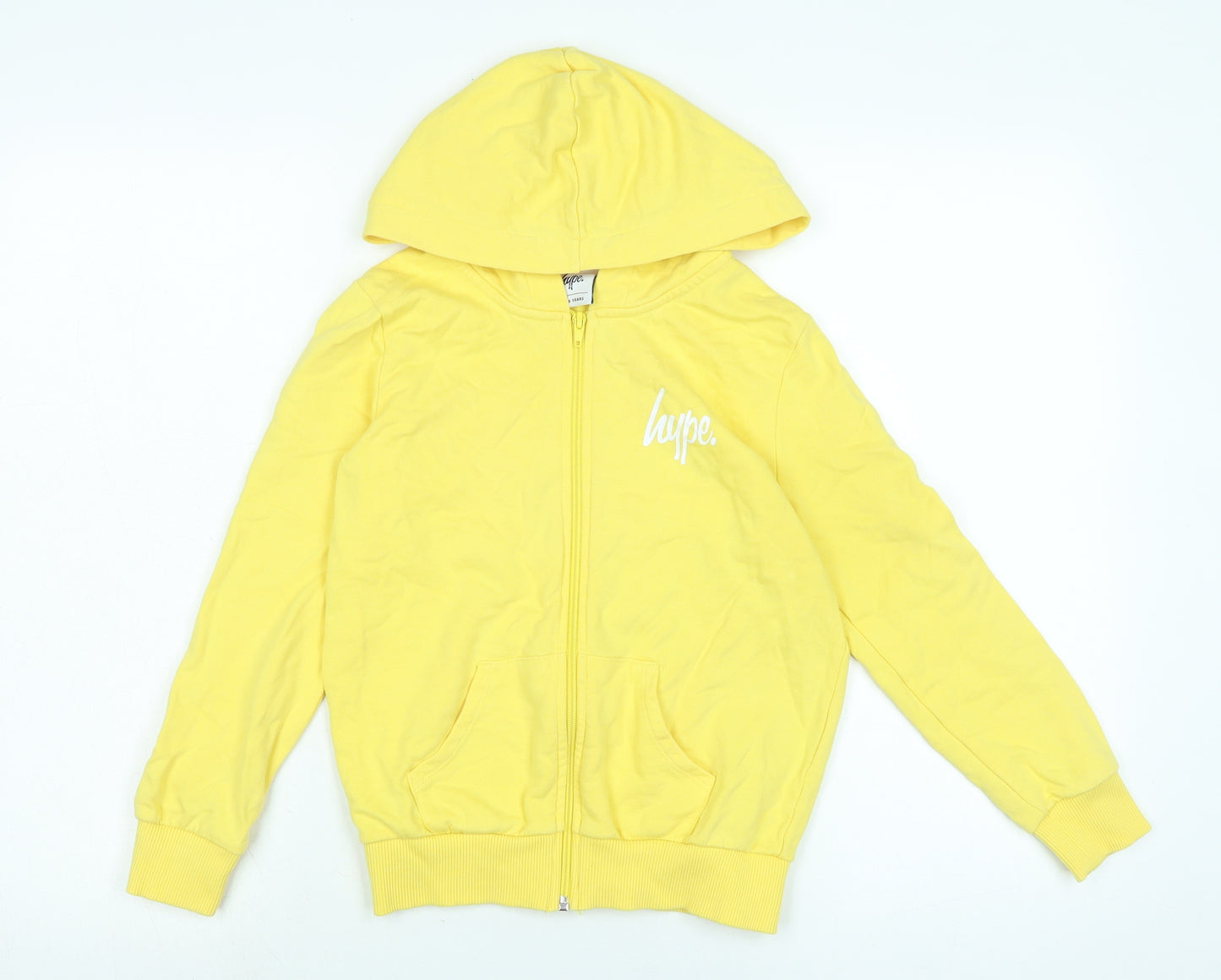 Hype Girls Yellow Jacket Size 9-10 Years Zip - Hype