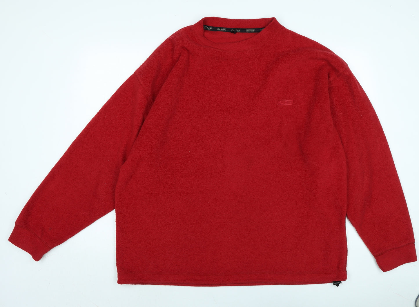 Peter Storm Mens Red Crew Neck Polyester Pullover Jumper Size L Long Sleeve - Peter Storm