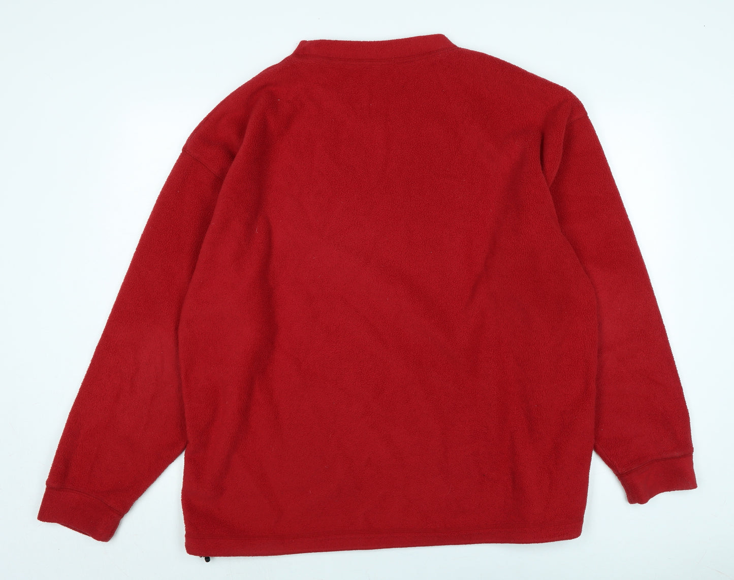 Peter Storm Mens Red Crew Neck Polyester Pullover Jumper Size L Long Sleeve - Peter Storm