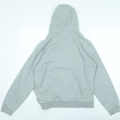 Nike Mens Grey Cotton Pullover Hoodie Size M