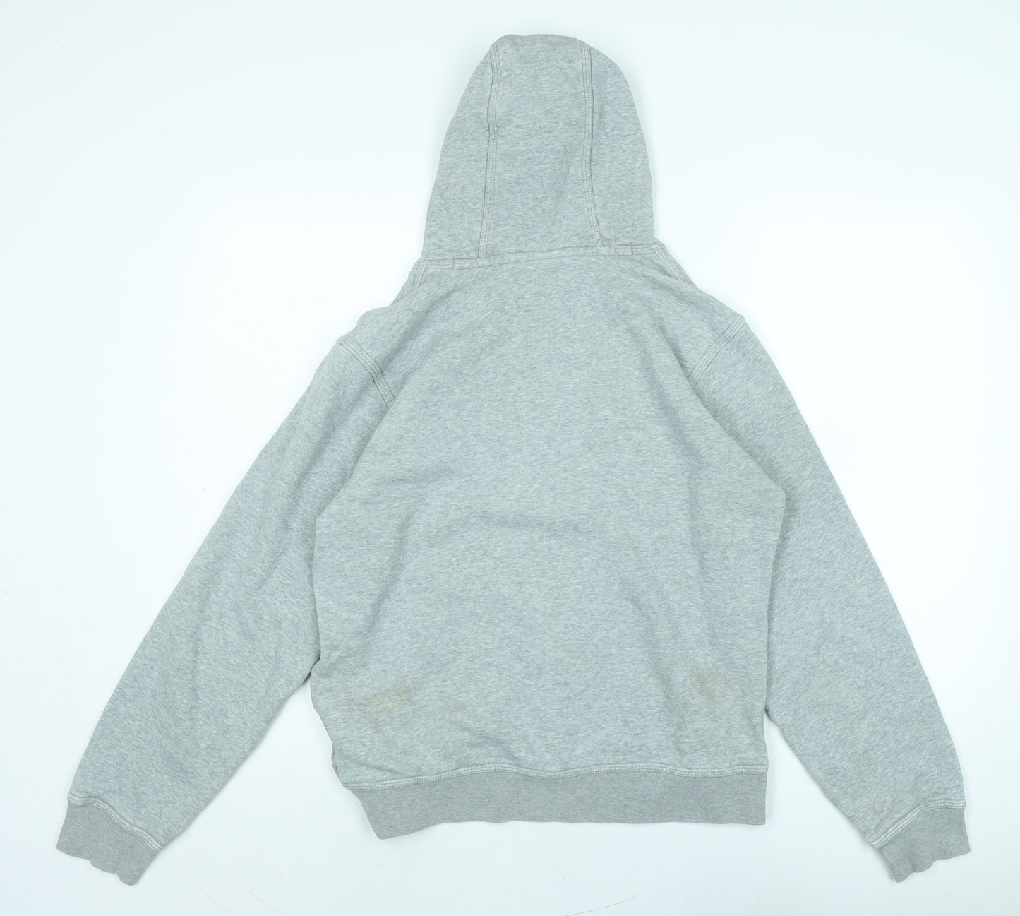 Nike Mens Grey Cotton Pullover Hoodie Size M