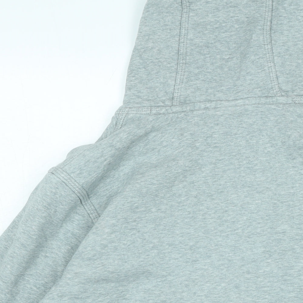 Nike Mens Grey Cotton Pullover Hoodie Size M