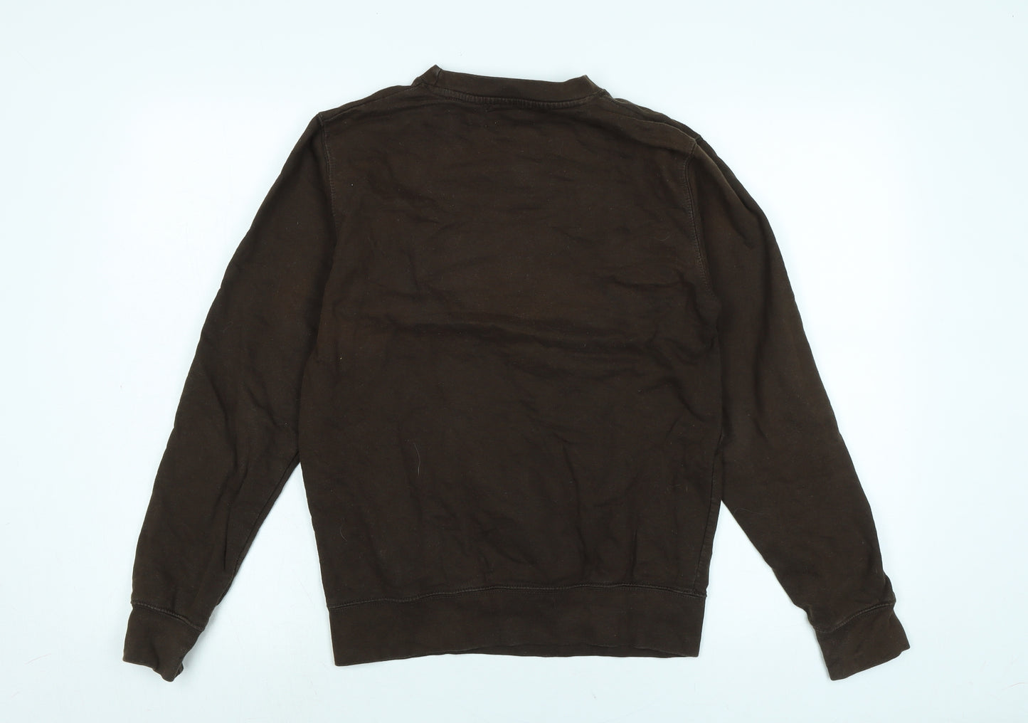 Doyenne Womens Brown Crew Neck Cotton Pullover Jumper Size XL