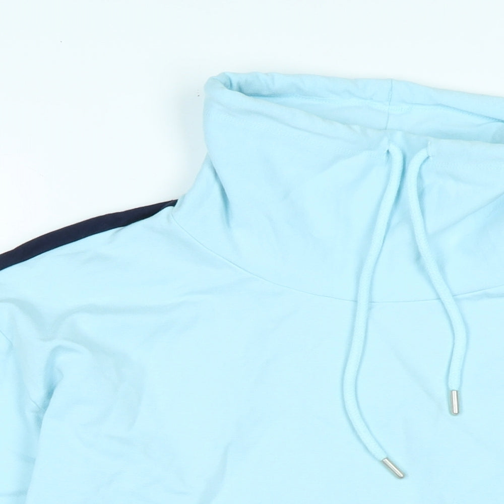 Bamboo Womens Blue Cotton Pullover Sweatshirt Size 14 - Bamboo