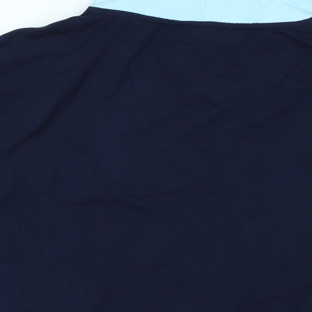 Bamboo Womens Blue Cotton Pullover Sweatshirt Size 14 - Bamboo