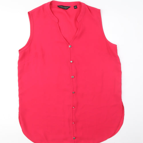Dorothy Perkins Women's Red Sleeveless Blouse Size 12
