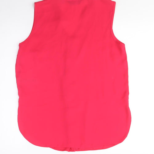 Dorothy Perkins Women's Red Sleeveless Blouse Size 12