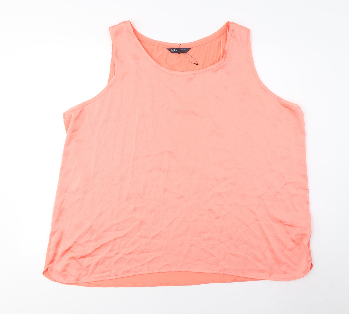Marks and Spencer Women’s Pink Tank Top Size 24 Casual