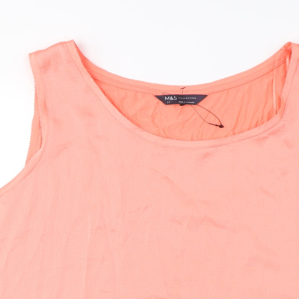 Marks and Spencer Women’s Pink Tank Top Size 24 Casual