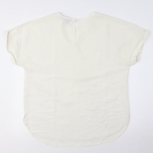 New Look Women's Ivory Blouse, M, Basic, Casual