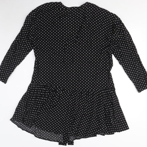 ASOS Women’s Black Polka Dot Shirt Dress 12