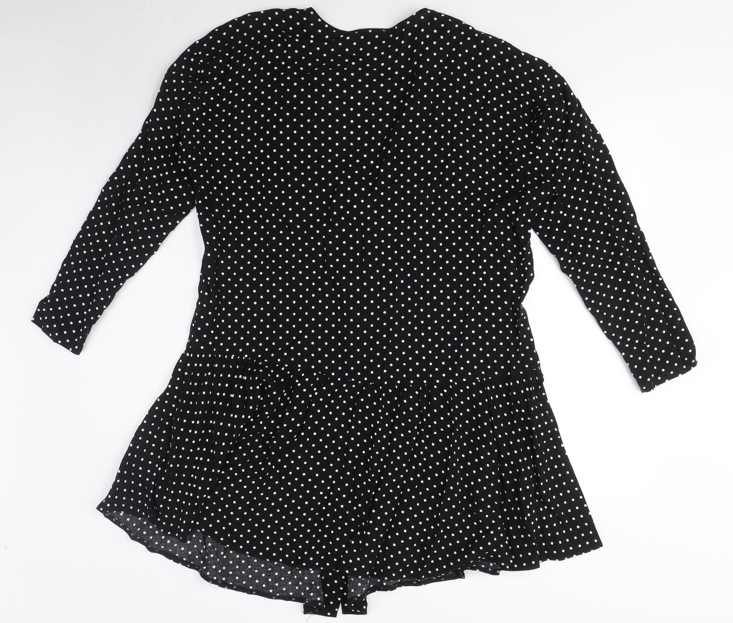 ASOS Women’s Black Polka Dot Shirt Dress 12