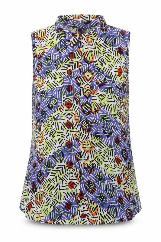 Front view of Next Women's Multicoloured L Collared Blouse