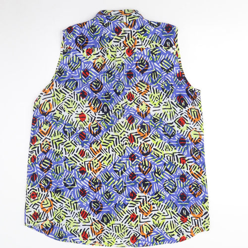 Next Women's Multicoloured L Collared Blouse