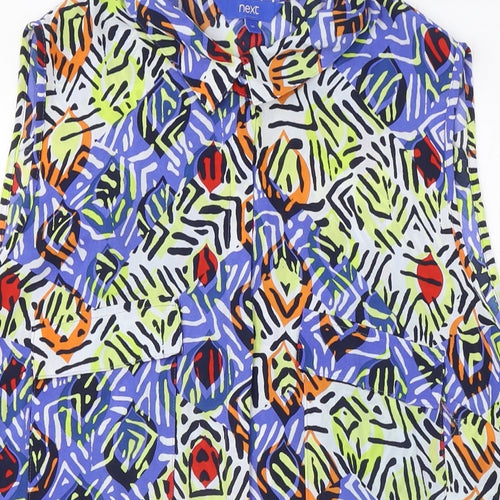 Next Women's Multicoloured L Collared Blouse
