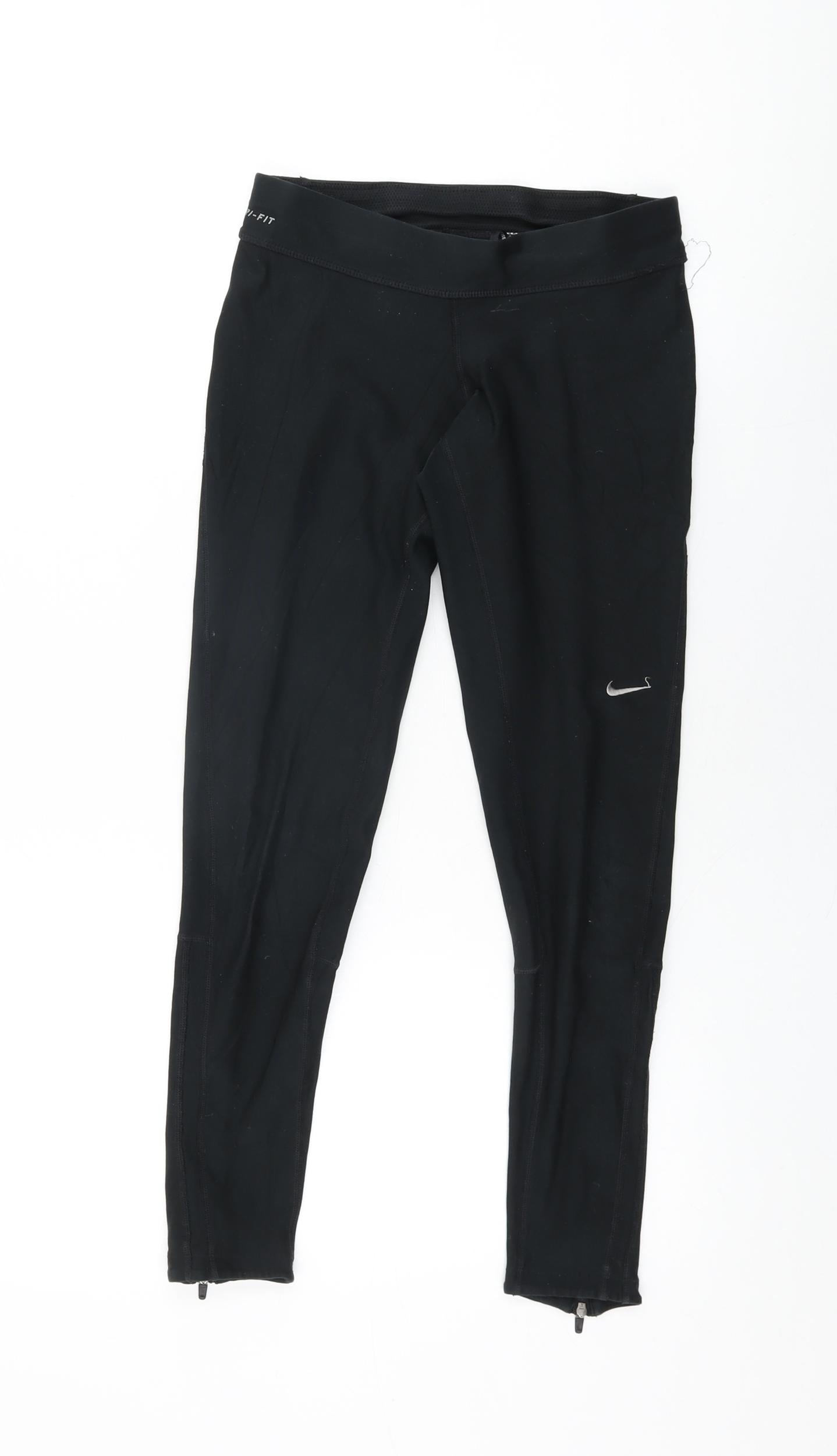 Nike Womens Black Polyester Pedal Pusher Leggings Size XS L24 in Regular Pullover