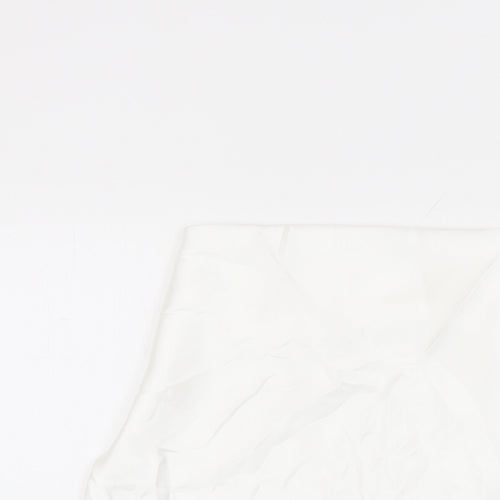 Zara Womens White Polyester Basic Blouse Size XS Round Neck