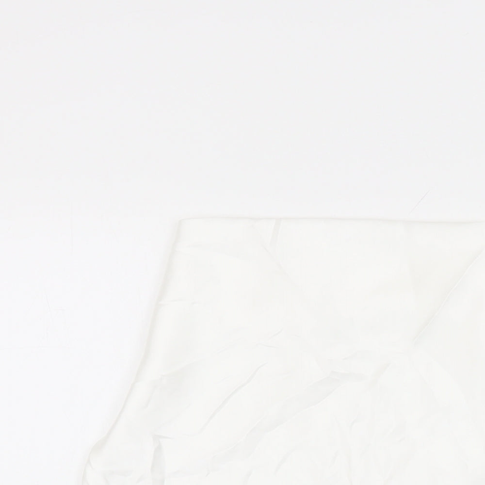 Zara Womens White Polyester Basic Blouse Size XS Round Neck