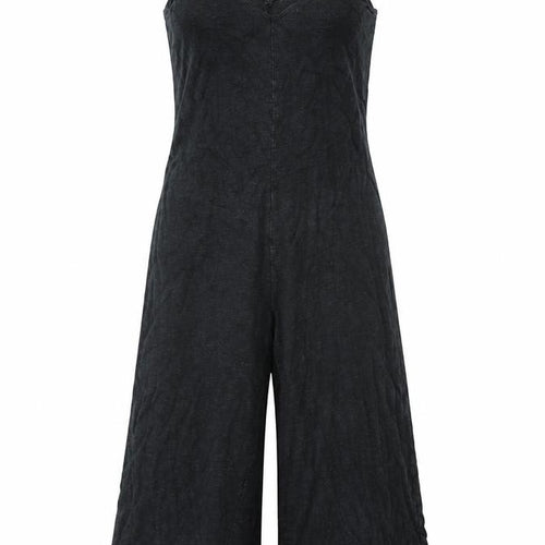 Gap Womens Black Cotton Jumpsuit One-Piece Size XS L25 in Pullover