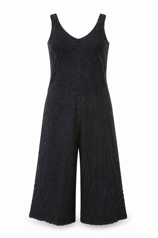 Gap Womens Black Cotton Jumpsuit One-Piece Size XS L25 in Pullover
