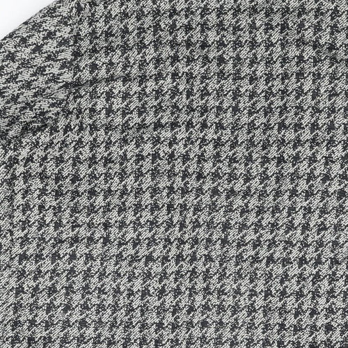 River Island Womens Grey Geometric Jacket Blazer Size 8 - Houndstooth