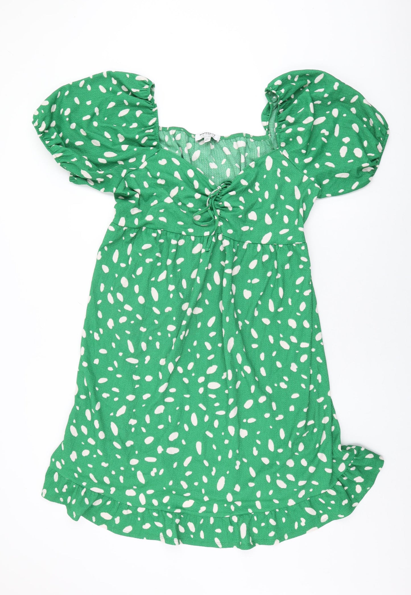 Dorothy Perkins Womens Green Polka Dot Polyester Shift Size 18 Sweetheart Pullover