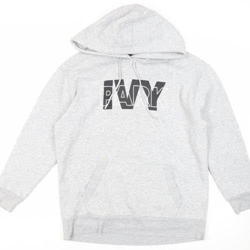 IVY PARK Mens Grey Polyester Pullover Hoodie Size M - Logo