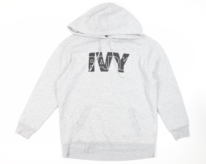 IVY PARK Mens Grey Polyester Pullover Hoodie Size M - Logo