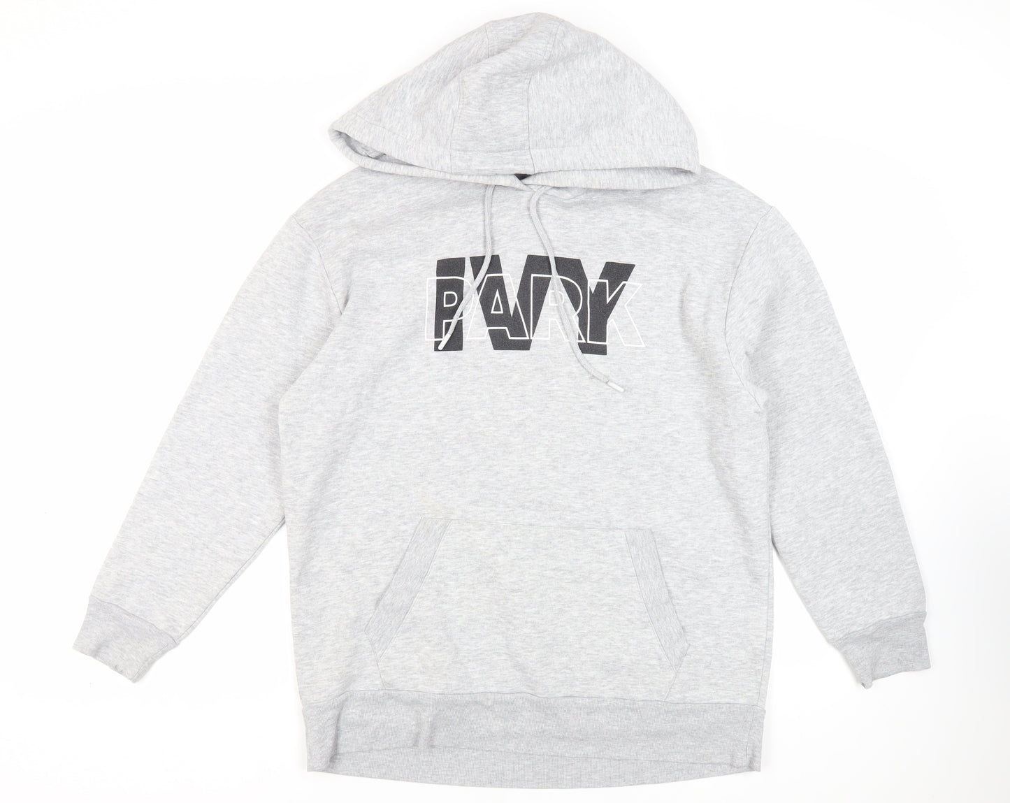 IVY PARK Mens Grey Polyester Pullover Hoodie Size M - Logo