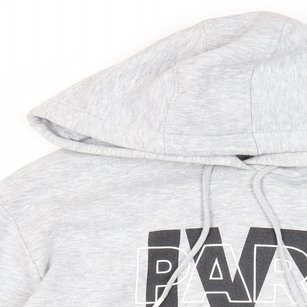 IVY PARK Mens Grey Polyester Pullover Hoodie Size M - Logo