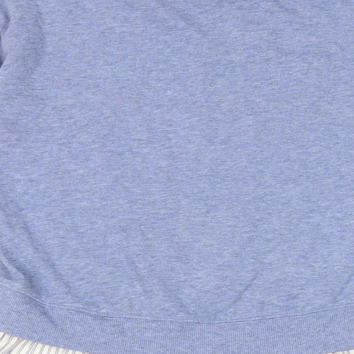 Gap Girls Blue Cotton Tunic Sweatshirt Size 10 Years Pullover