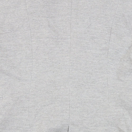 Bershka Womens Grey Jacket Blazer Size M Button