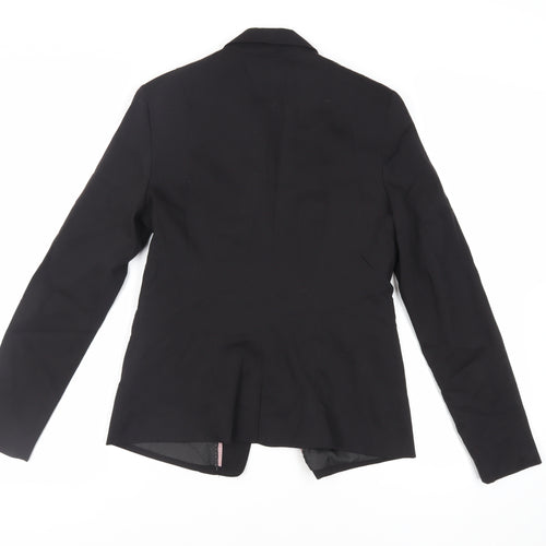 Bershka Womens Black Jacket Blazer Size L Button