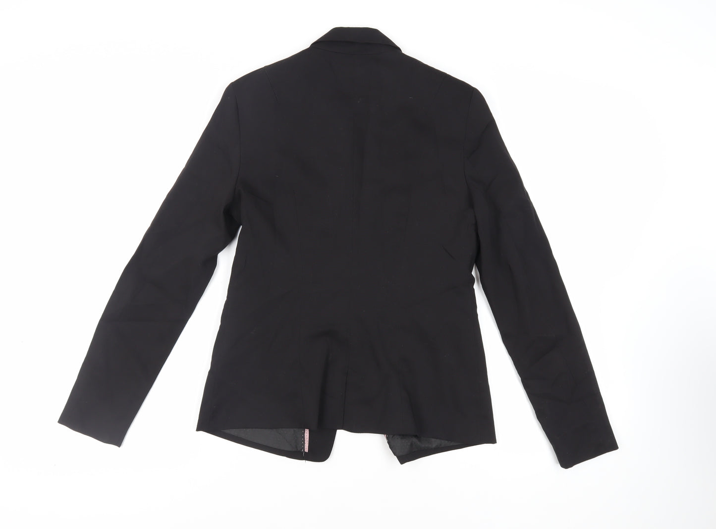 Bershka Womens Black Jacket Blazer Size L Button