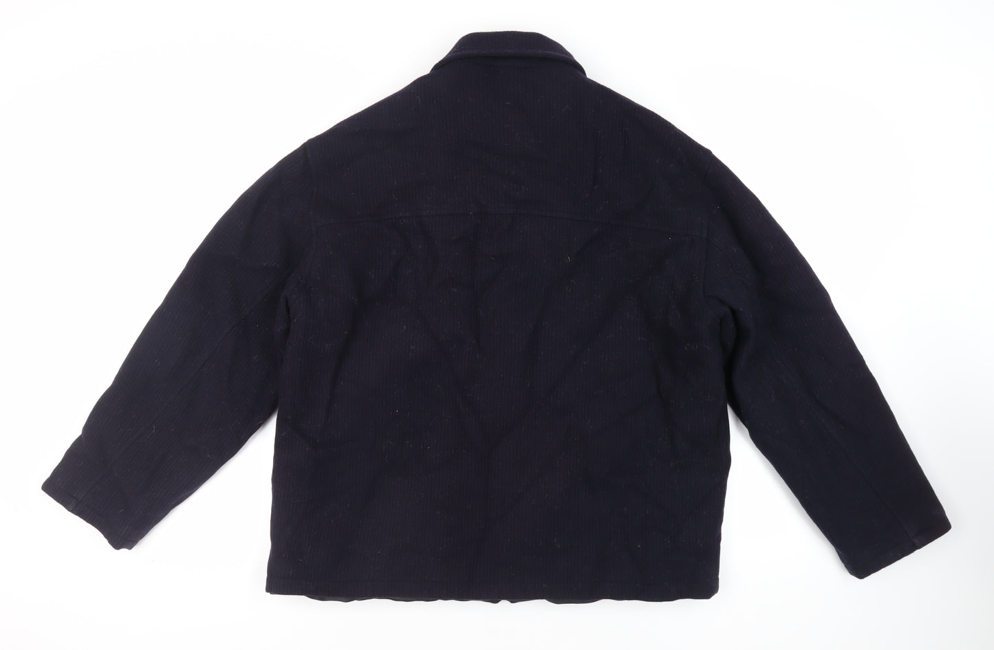 Debenhams Mens Blue Jacket Size XL Zip - Textured