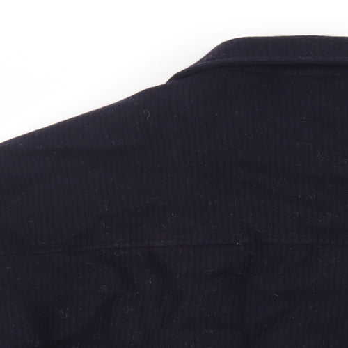 Debenhams Mens Blue Jacket Size XL Zip - Textured