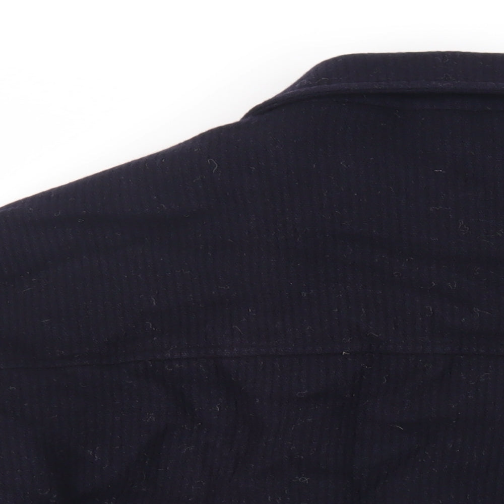 Debenhams Mens Blue Jacket Size XL Zip - Textured