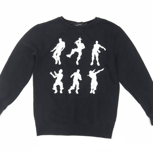 Fortnite Boys Black Polyester Pullover Sweatshirt Size XL Pullover