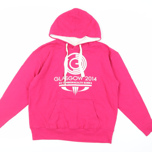 Glasgow 2014 Official Licensed Product Womens Purple Cotton Pullover Hoodie Size S Pullover - Commonwealth Games