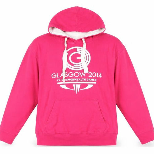 Glasgow 2014 Official Licensed Product Womens Purple Cotton Pullover Hoodie Size S Pullover - Commonwealth Games