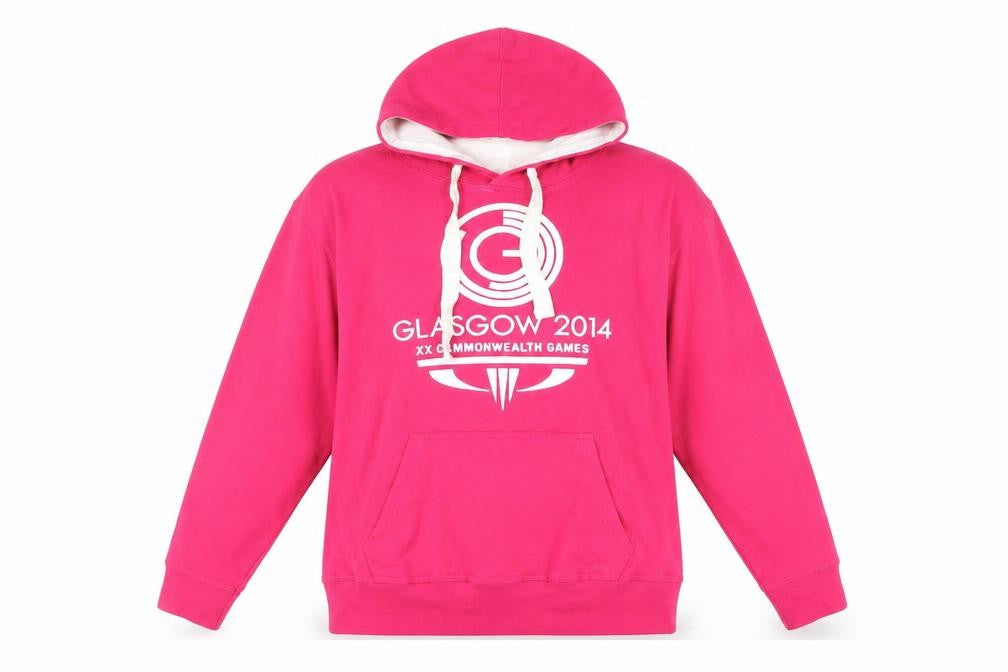 Glasgow 2014 Official Licensed Product Womens Purple Cotton Pullover Hoodie Size S Pullover - Commonwealth Games