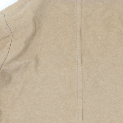 Marks and Spencer Womens Beige Pea Coat Coat Size 16 Button