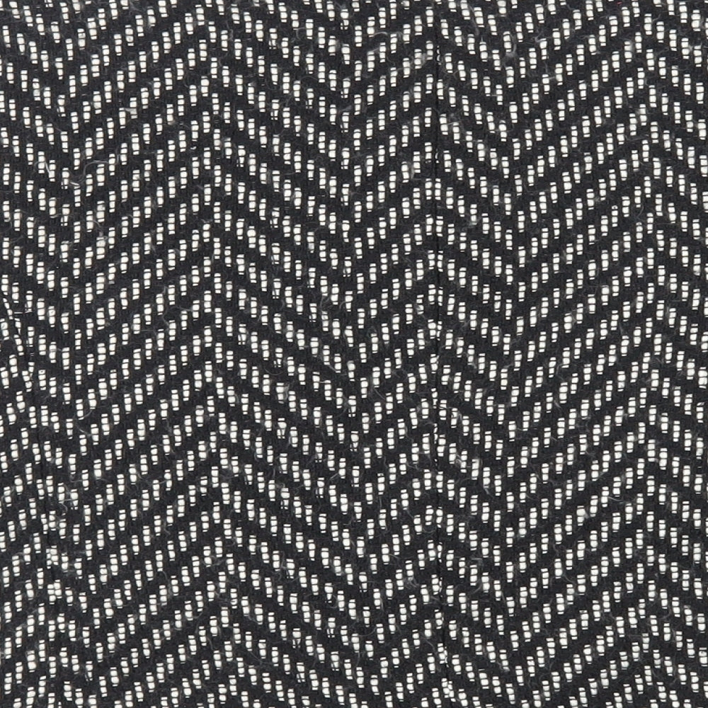 Bonmarché Womens Black Geometric Jacket Size 18 Button